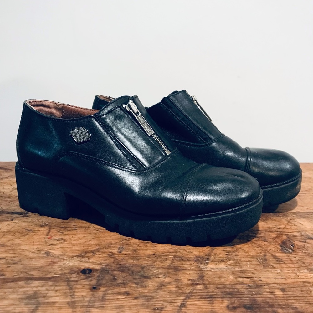 Harley Davidson Leather Clogs Size 8